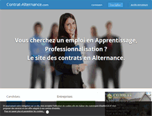 Tablet Screenshot of contrat-alternance.com